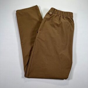 Lululemon Utilitech Pants Mens Medium Brown Canvas Pull On Classic Fit M5AJGS